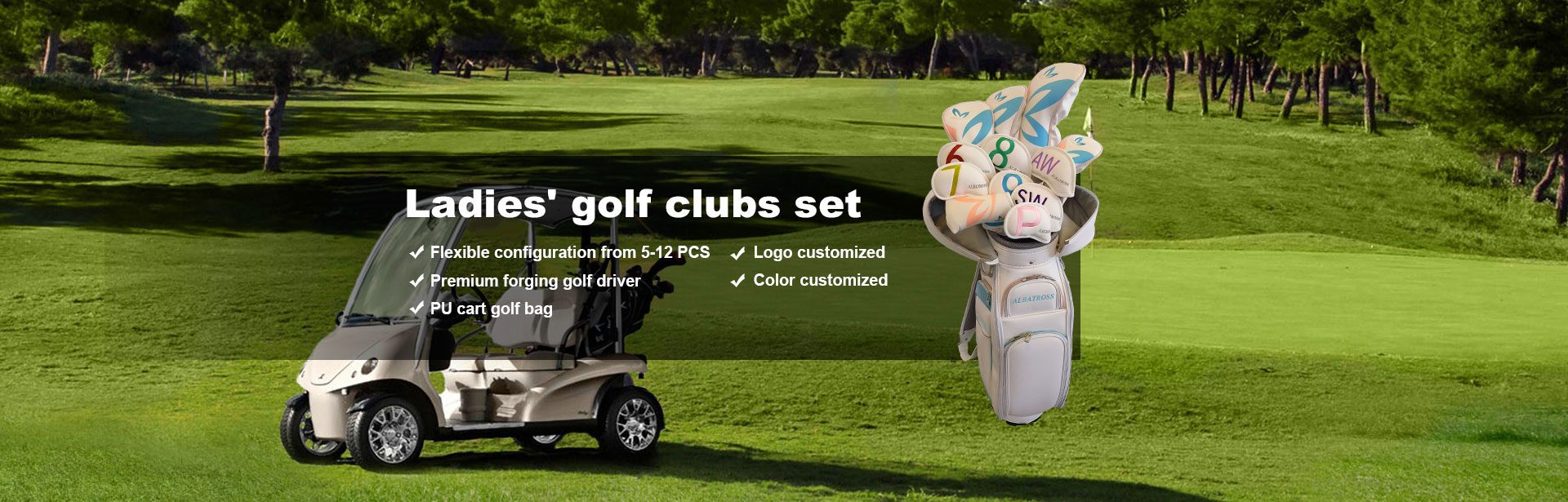 Sada čínských dámských golfových holí